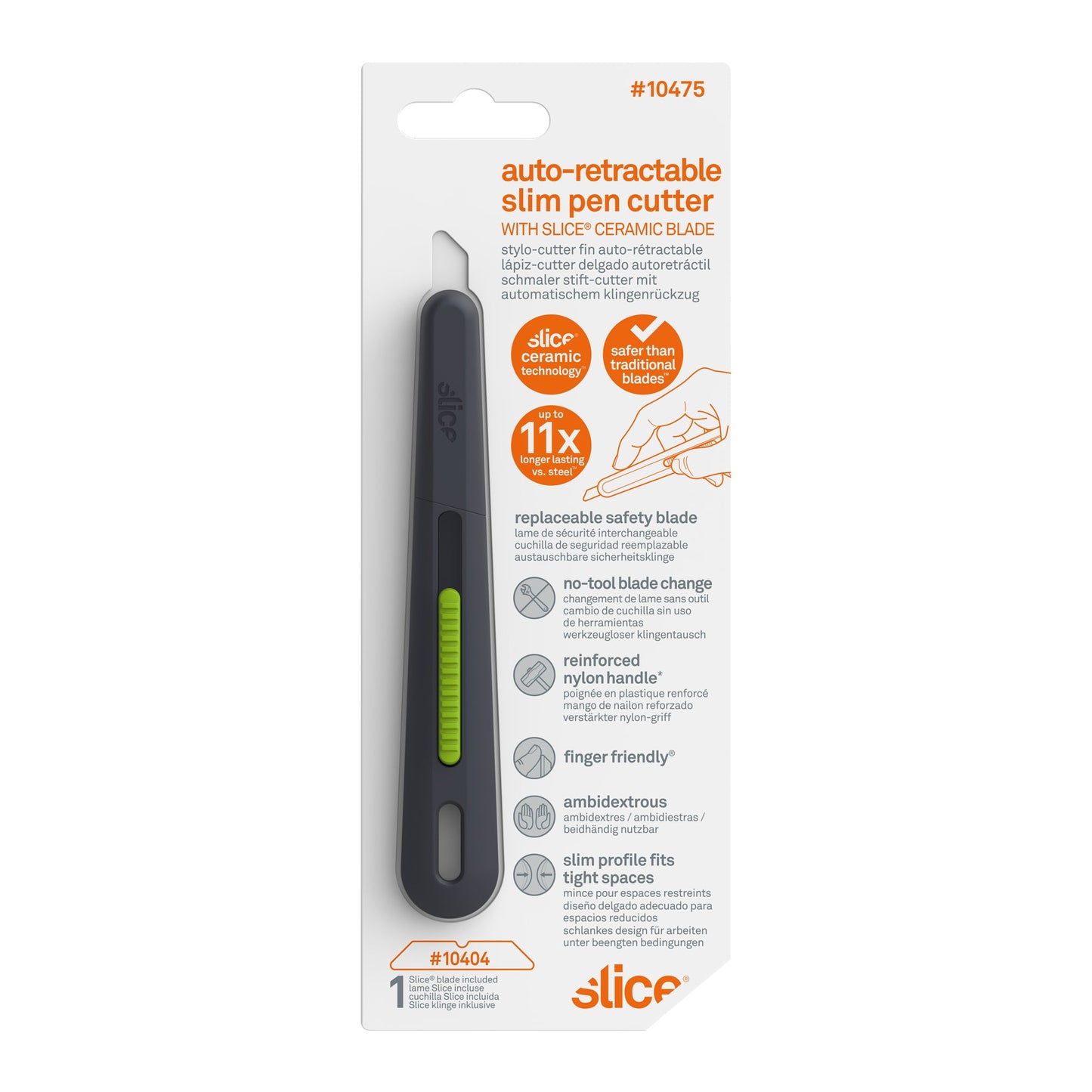 Stylo-cutter fin auto-rétractable
