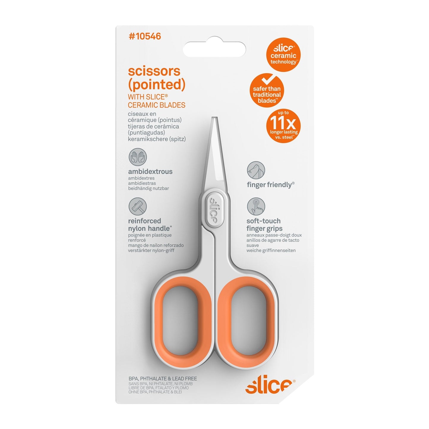Ciseaux en céramique Slice® (pointus)