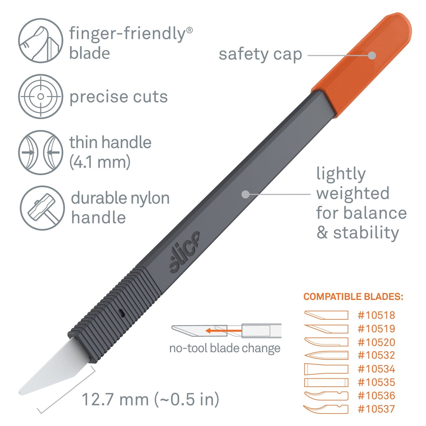 Scalpel à lame en céramique Slice® (lame interchangeable)