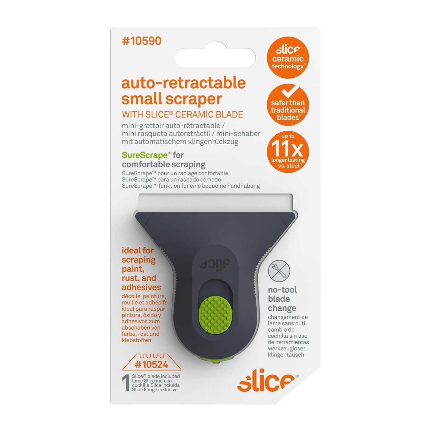 Mini-grattoir auto-rétractable